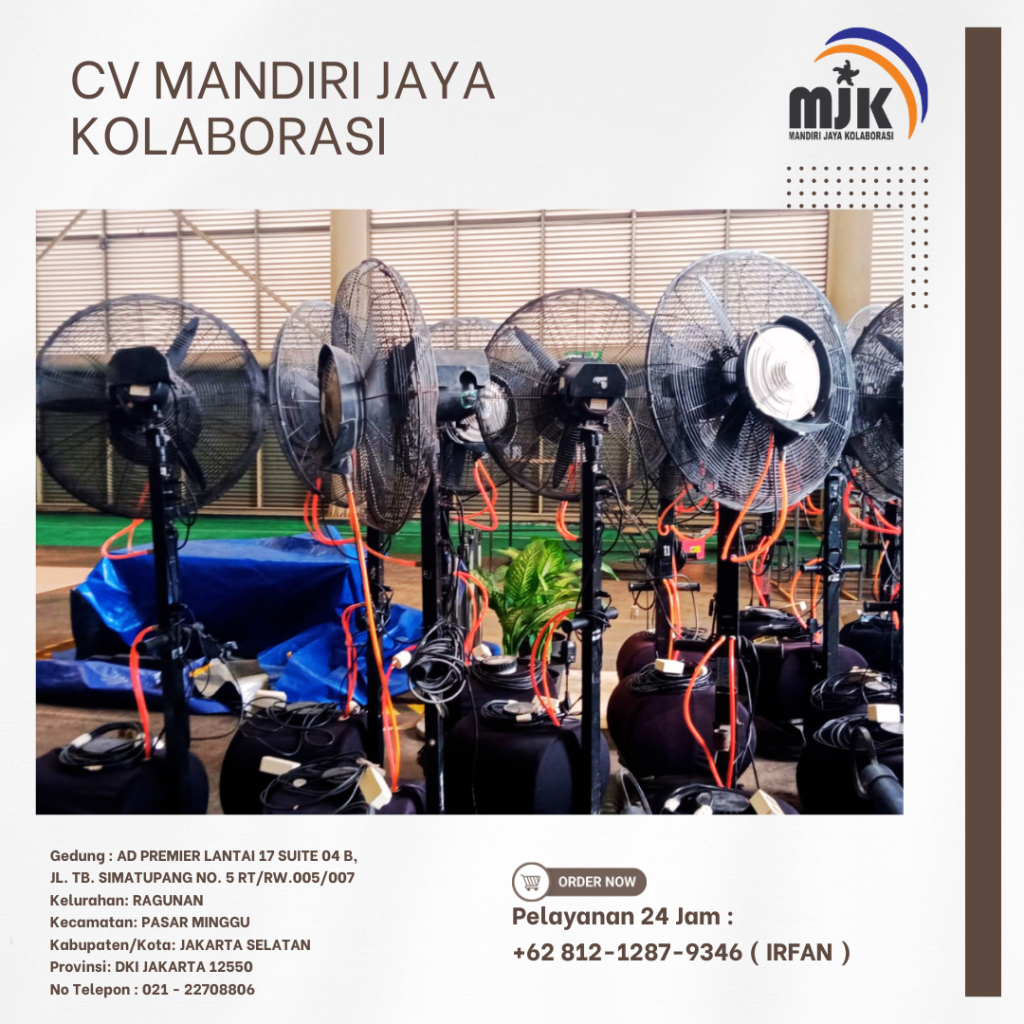 Rental Misty Fan Kipas Blower Uap Air Bogor