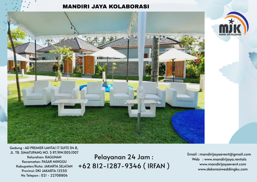 Rental Sofa, Podium,Meja Ibm Full Cover Jakarta
