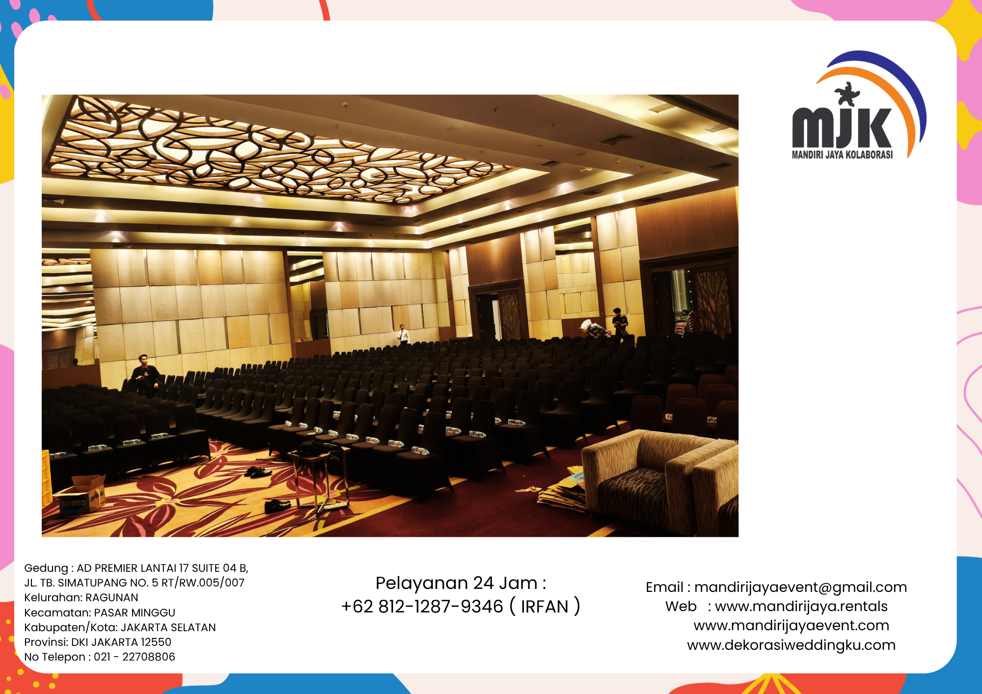 Sewa Kursi Event Bersih Terawat Lengkap cover Area Depok