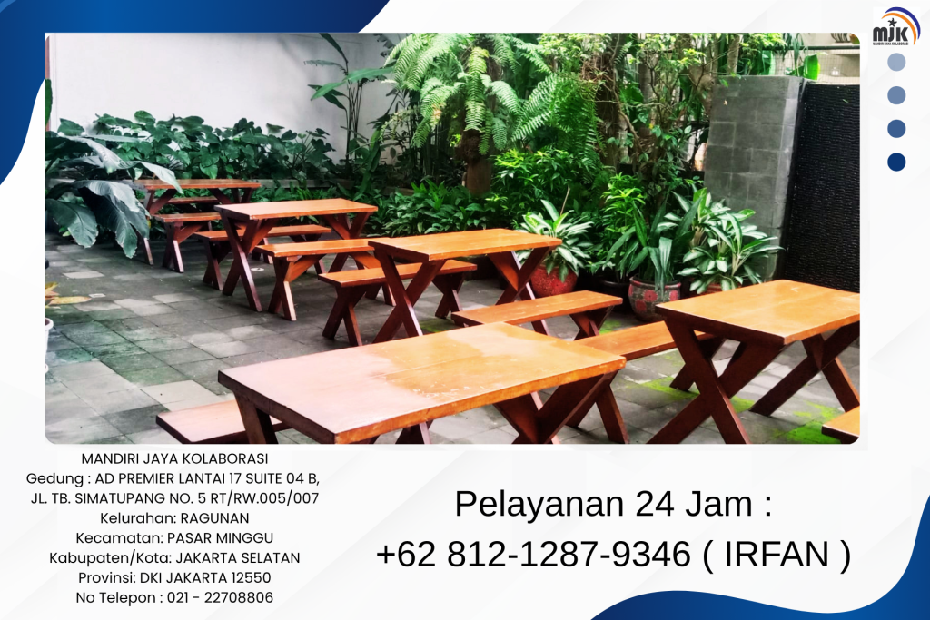 Jasa Sewa Meja Kursi Taman Beragam Ukuran Area Karawang
