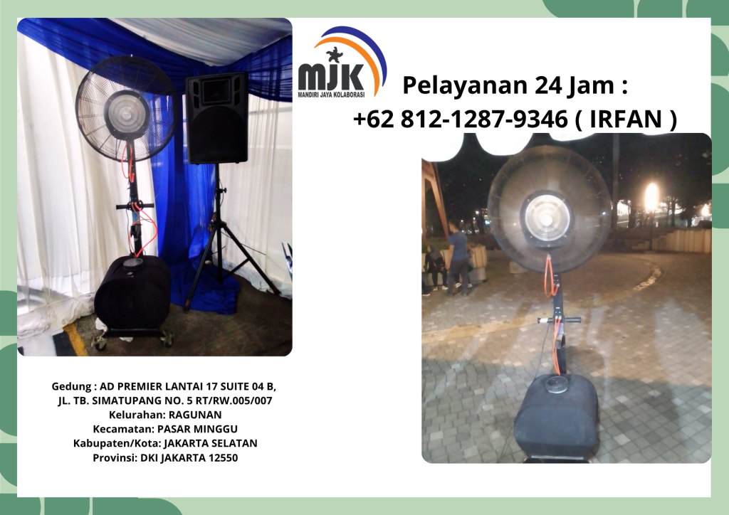 Rental Misty Fan Kipas Blower Uap Air Jakarta