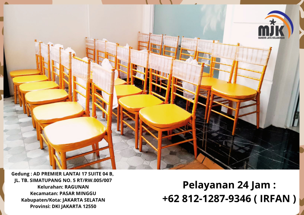 Rental Round Table,Tiffany chairs gold Depok