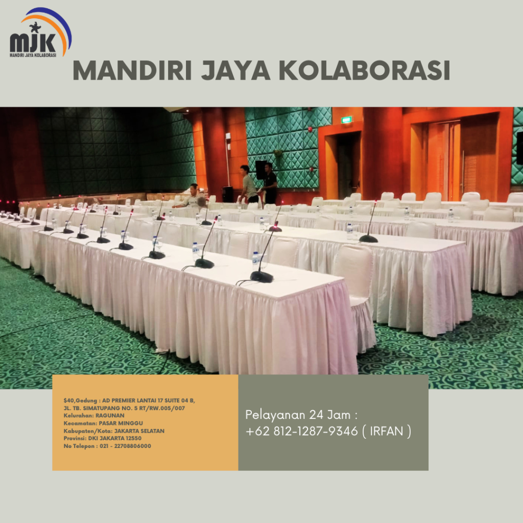 Sewa Flooring Karpet Merah,Meja,Kursi Bekasi