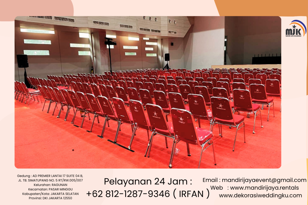 Sewa Kursi Futura Stainless, Meja Kotak Skirting Hitam Area Jakarta