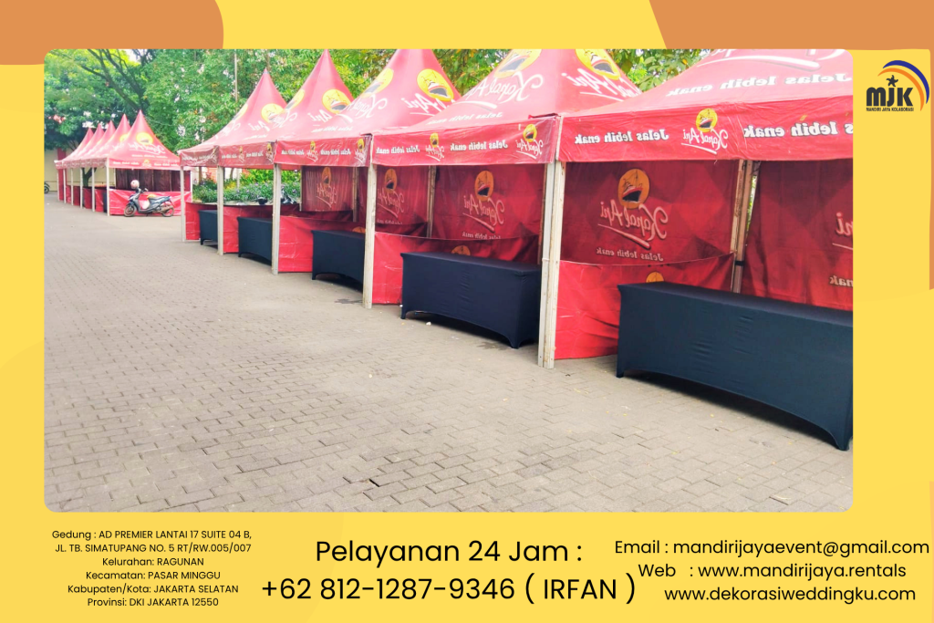 Sewa Tenda Sarnafil Kerangka Stainless Kokoh Area 