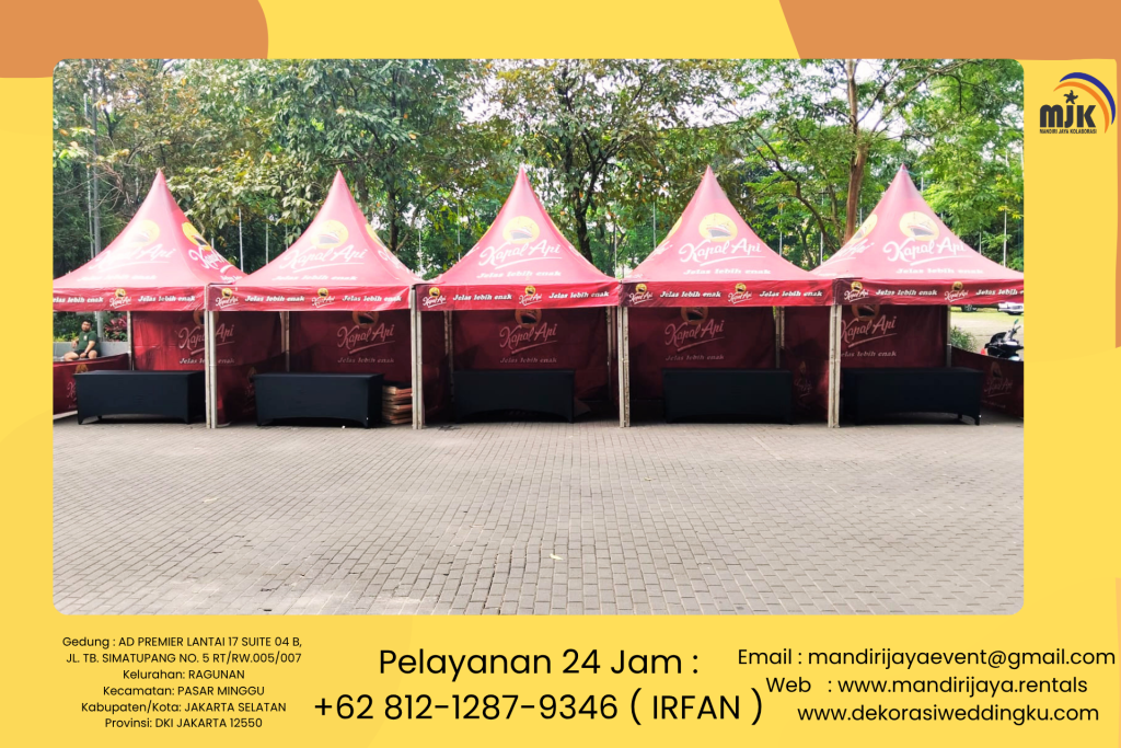 Sewa Tenda Sarnafil Kerangka Stainless Kokoh Area 