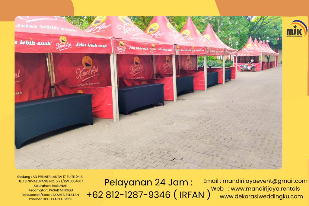 Sewa Tenda Sarnafil Kerangka Stainless Kokoh Area 