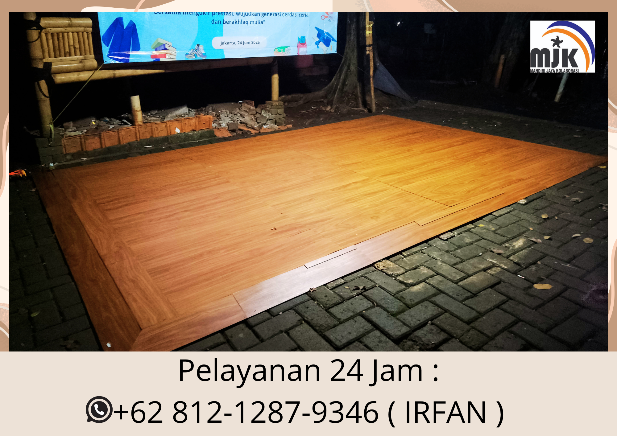 Jasa Sewa Dance Floor Vinyl Area Kuningan Jakarta