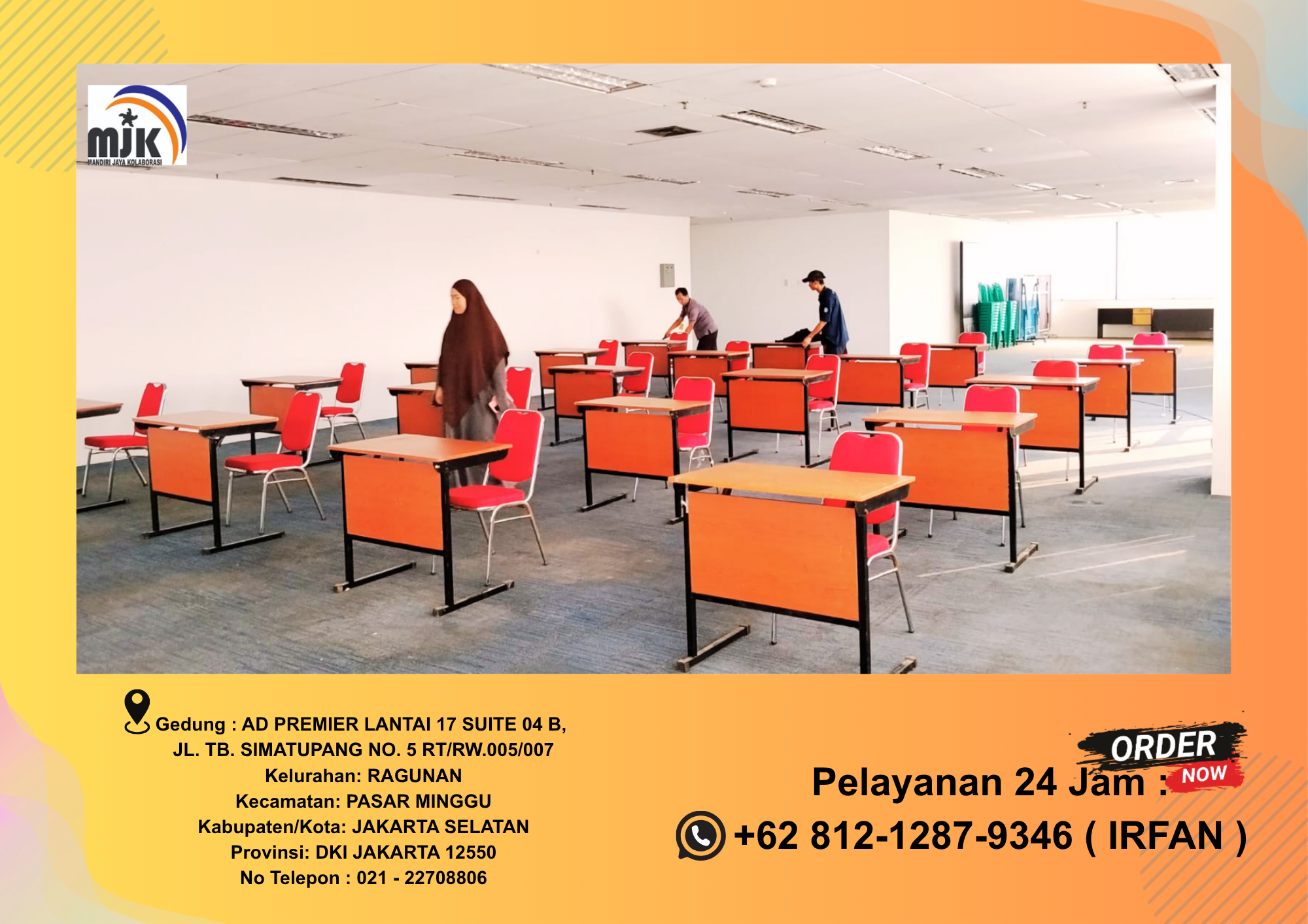 Jasa Sewa Meja Test HPL Ready Stok Daerah Jakarta Selatan