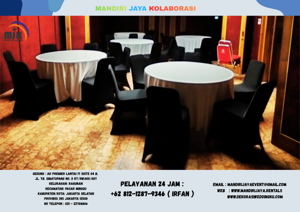 Rental Round Table Dan Kursi Event Area BSd Tangerang