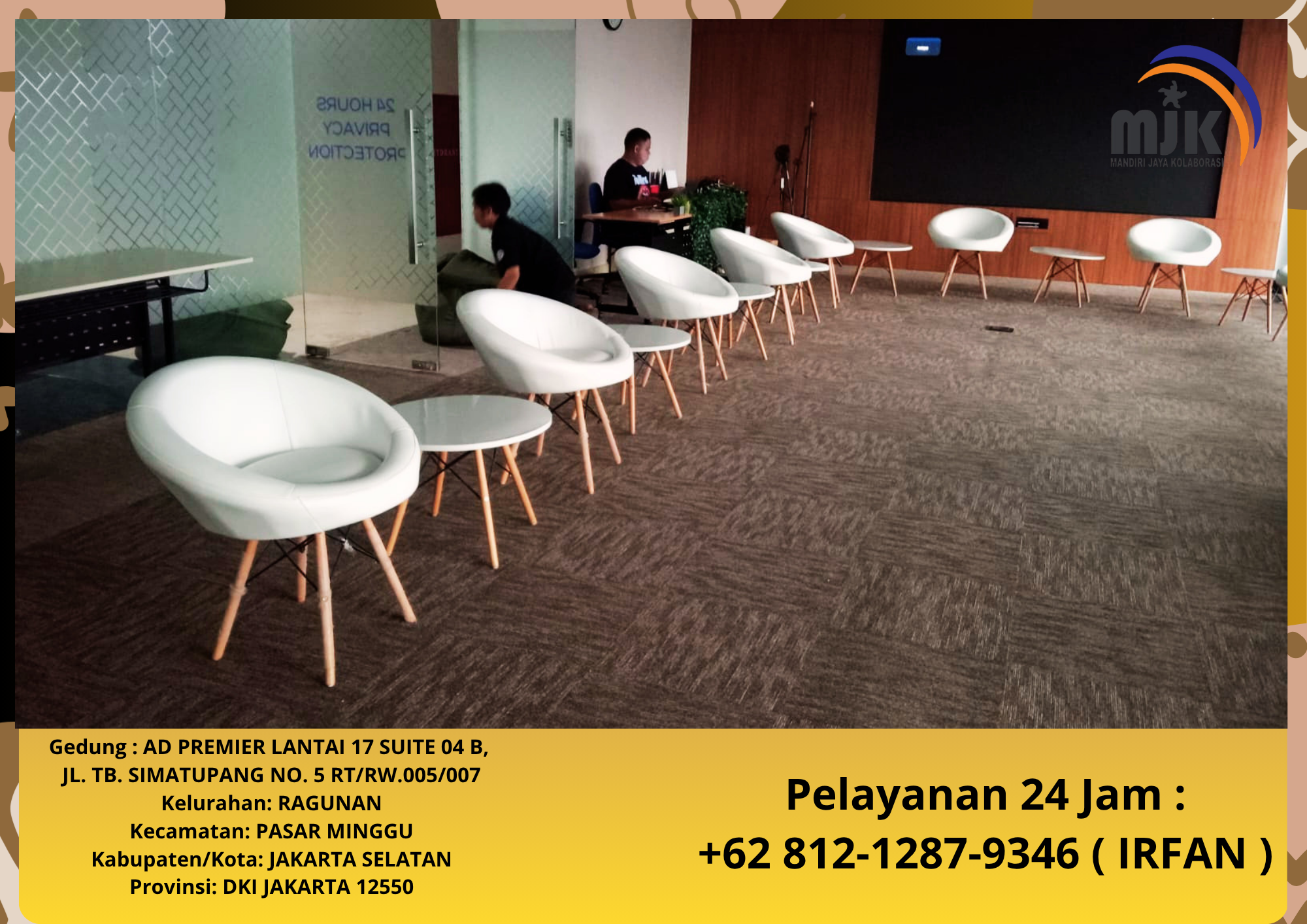 Rental SOFA QUEEN PUTIH Bogor