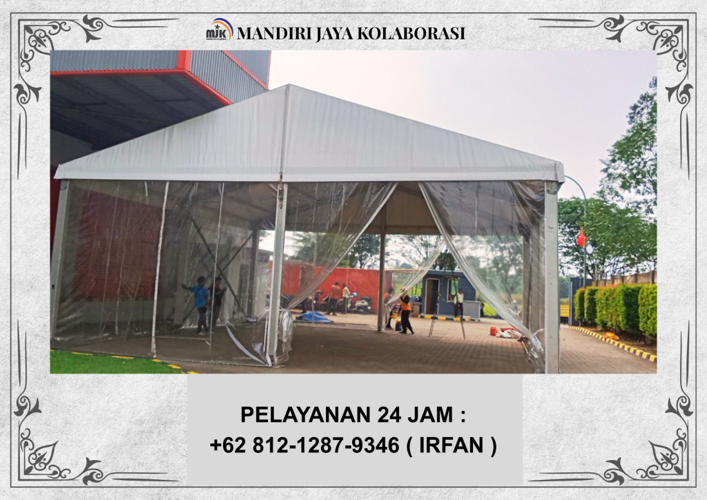 Rental Tenda Roder,Tenda bazar,Tenda kerucut putih Depok