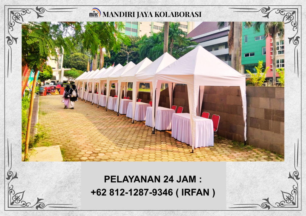 Rental Tenda Roder,Tenda bazar,Tenda kerucut putih Depok