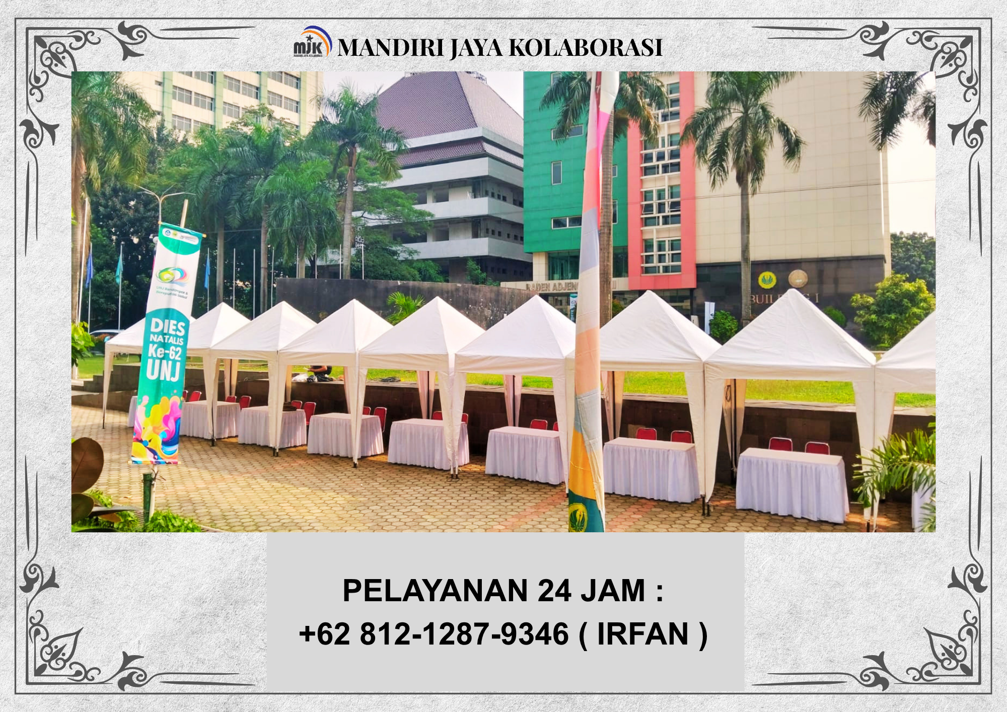 Rental TENDA RODER,TENDA BAZAR,TENDA KERUCUT PUTIH Depok