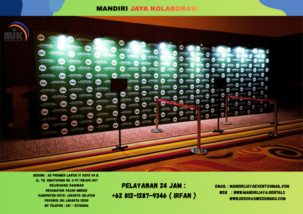 Sewa Backdrop Lampu Sportlight Area Taman Mini Jakarta