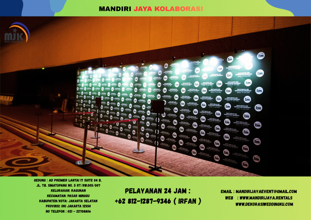 Sewa Backdrop Lampu Sportlight Area Taman Mini Jakarta