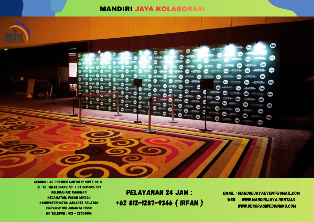 Sewa Backdrop Lampu Sportlight Area Taman Mini Jakarta