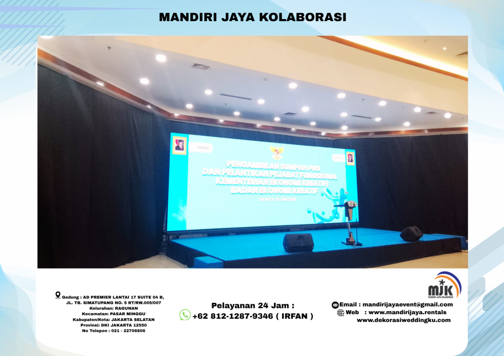 Sewa Panggung, Tirai, Podium VIP Jakarta
