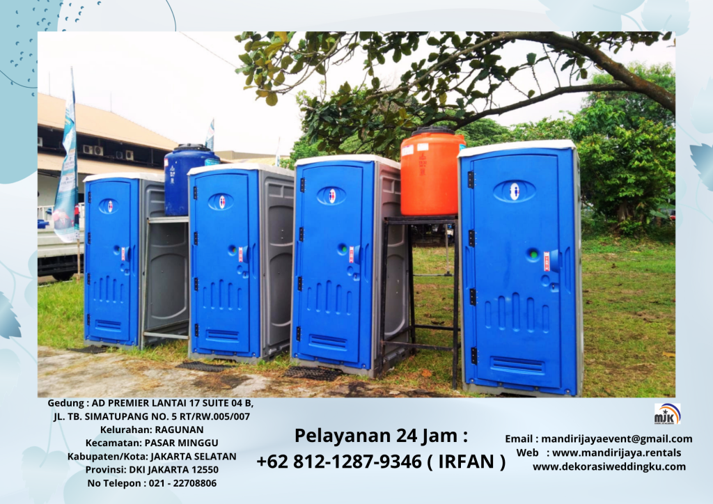 Sewa Tirai Hitam,Toilet Portable,Meja,Kursi Jakarta