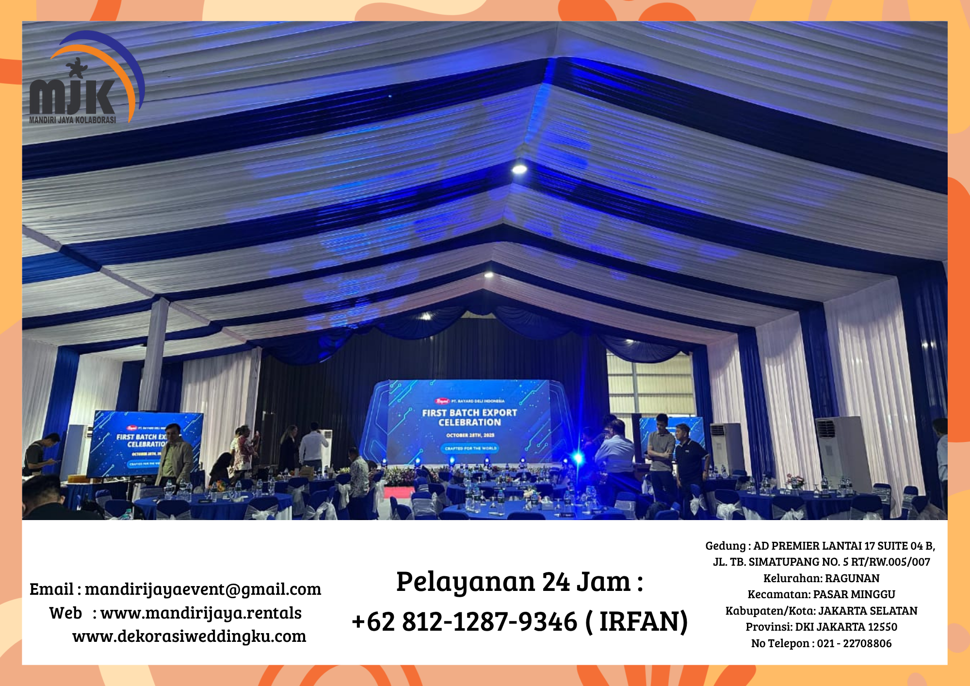 Jasa Dekorasi Tenda Roder Aneka Model Warna Area Jakarta