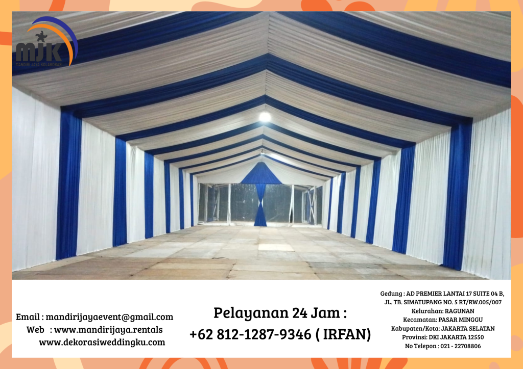 Jasa Dekorasi Tenda Roder Aneka Model Warna Area Jakarta