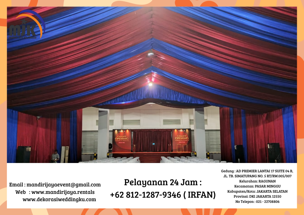 Jasa Dekorasi Tenda Roder Aneka Model Warna Area Jakarta