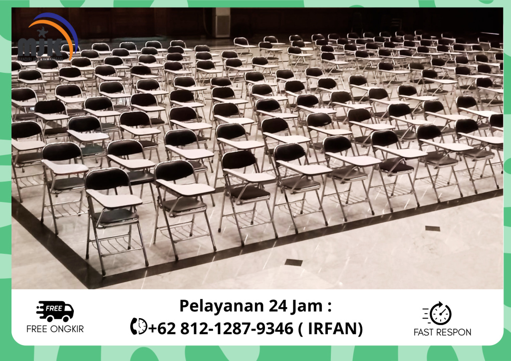 Sewa Bangku Test Dan Kursi Stainless Lipat Kuliah Jakarta