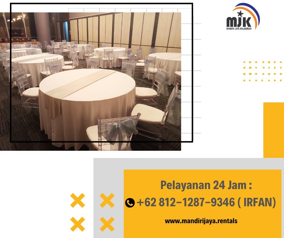 Sewa Kursi Acrylic,Round Table,Gong Jakarta