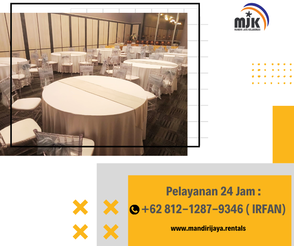 Sewa Kursi Acrylic,Round Table,Gong Jakarta