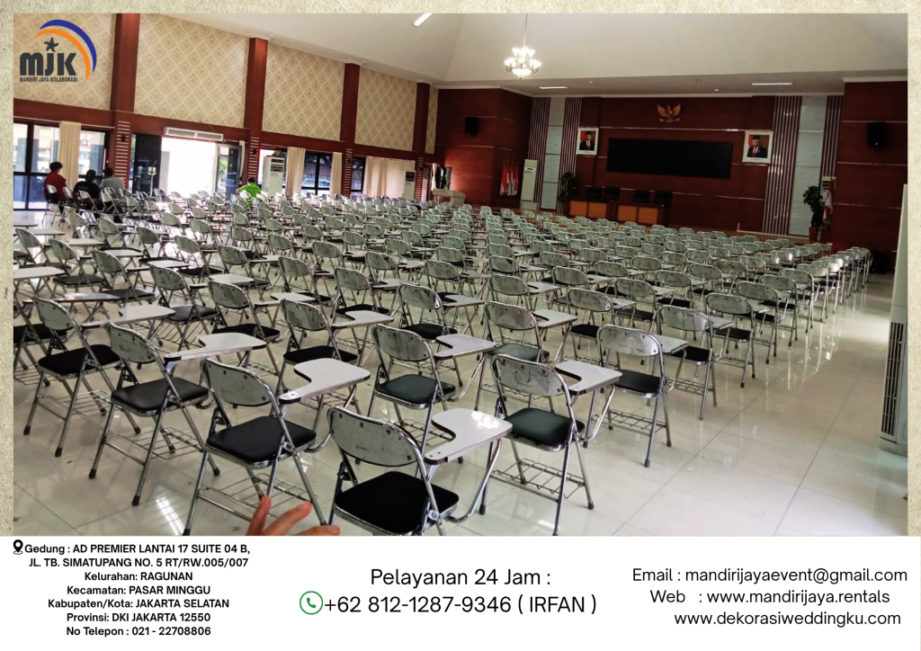 Rental Kursi Kuliah Lipat Stainless Bekasi