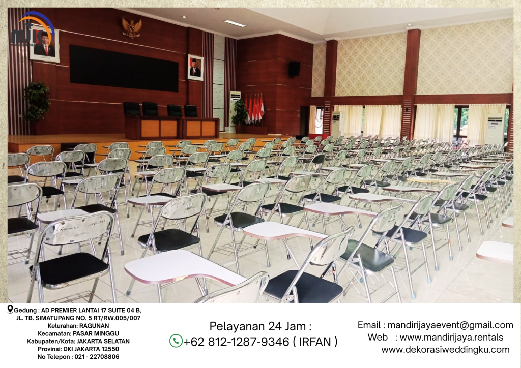 Rental Kursi Kuliah Lipat Stainless Bekasi