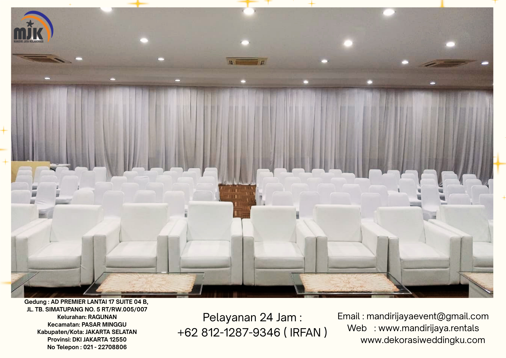 Rental Sofa Dan Tenda Bazar Putih Bekasi