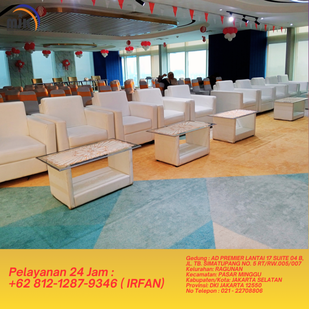 Rental Sofa Putih Jakarta Bogor +62 812-1287-9346 (IRFAN)