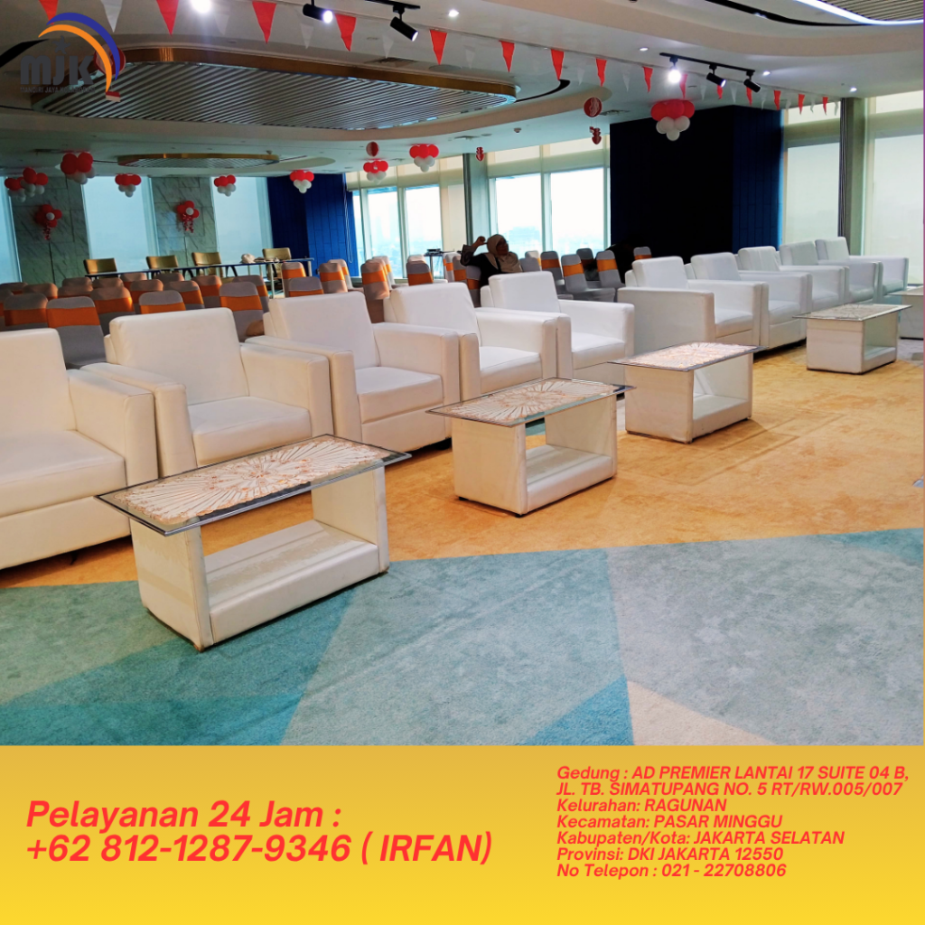 Rental Sofa Putih Jakarta Bogor +62 812-1287-9346 (IRFAN)