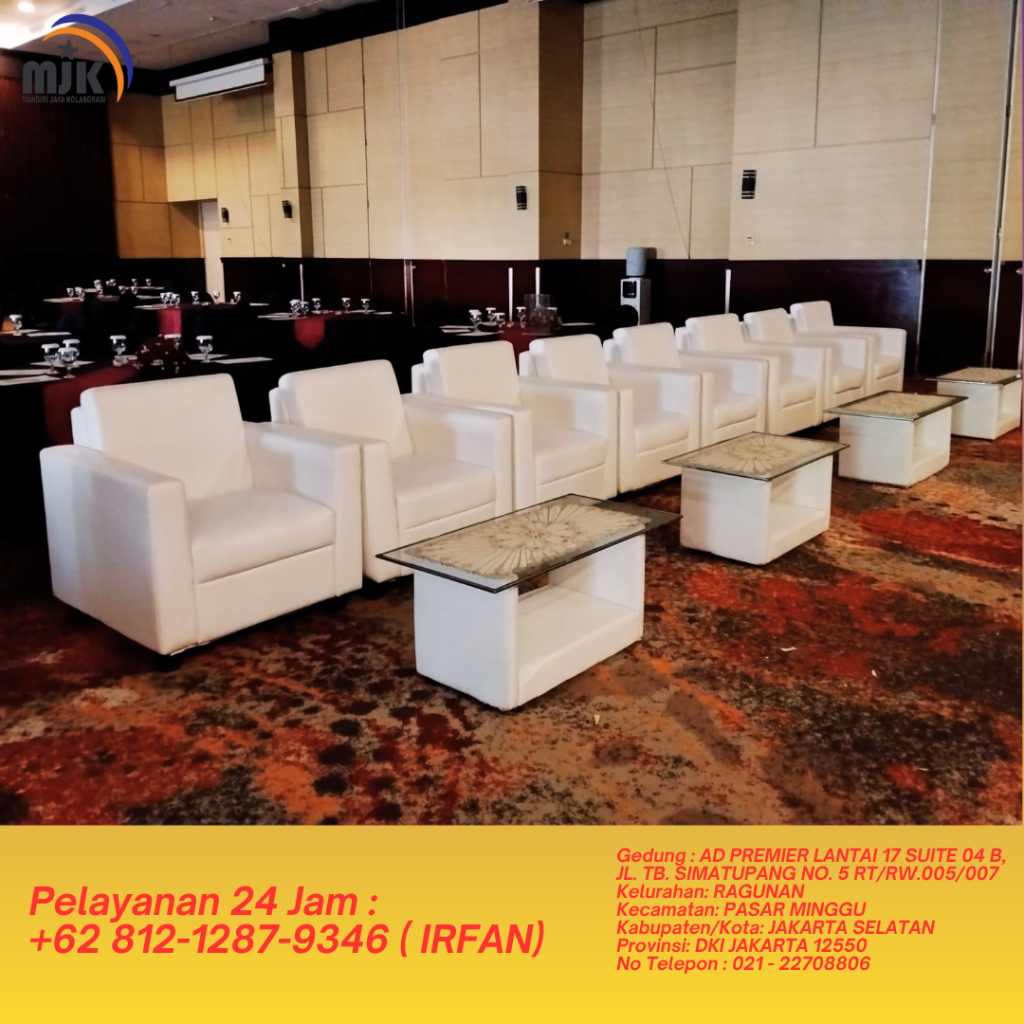 Rental Sofa Putih Jakarta Bogor +62 812-1287-9346 (IRFAN)