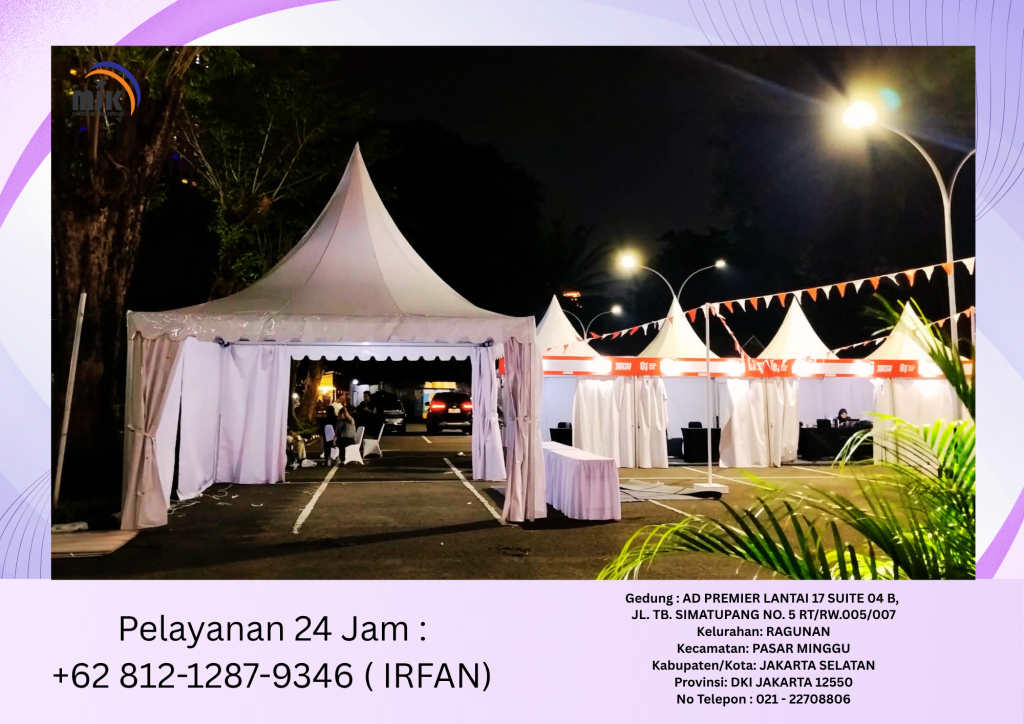 Rental Tenda Kerucut Putih Bogor 