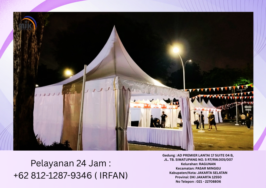 Rental Tenda Kerucut Putih Bogor 