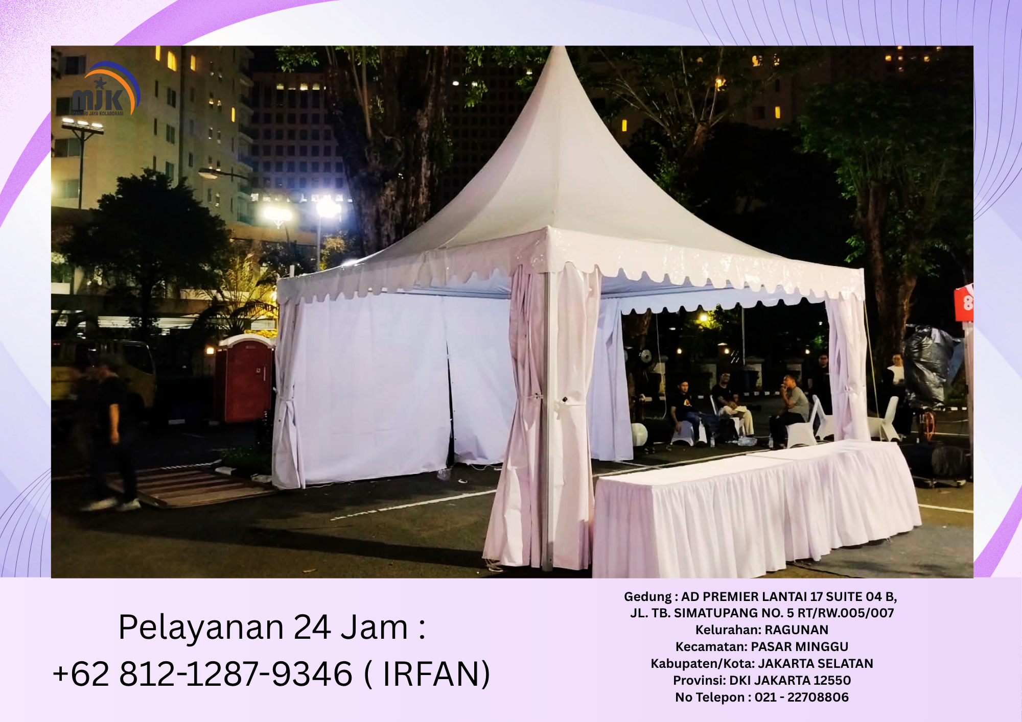 Rental Tenda Kerucut Putih Bogor