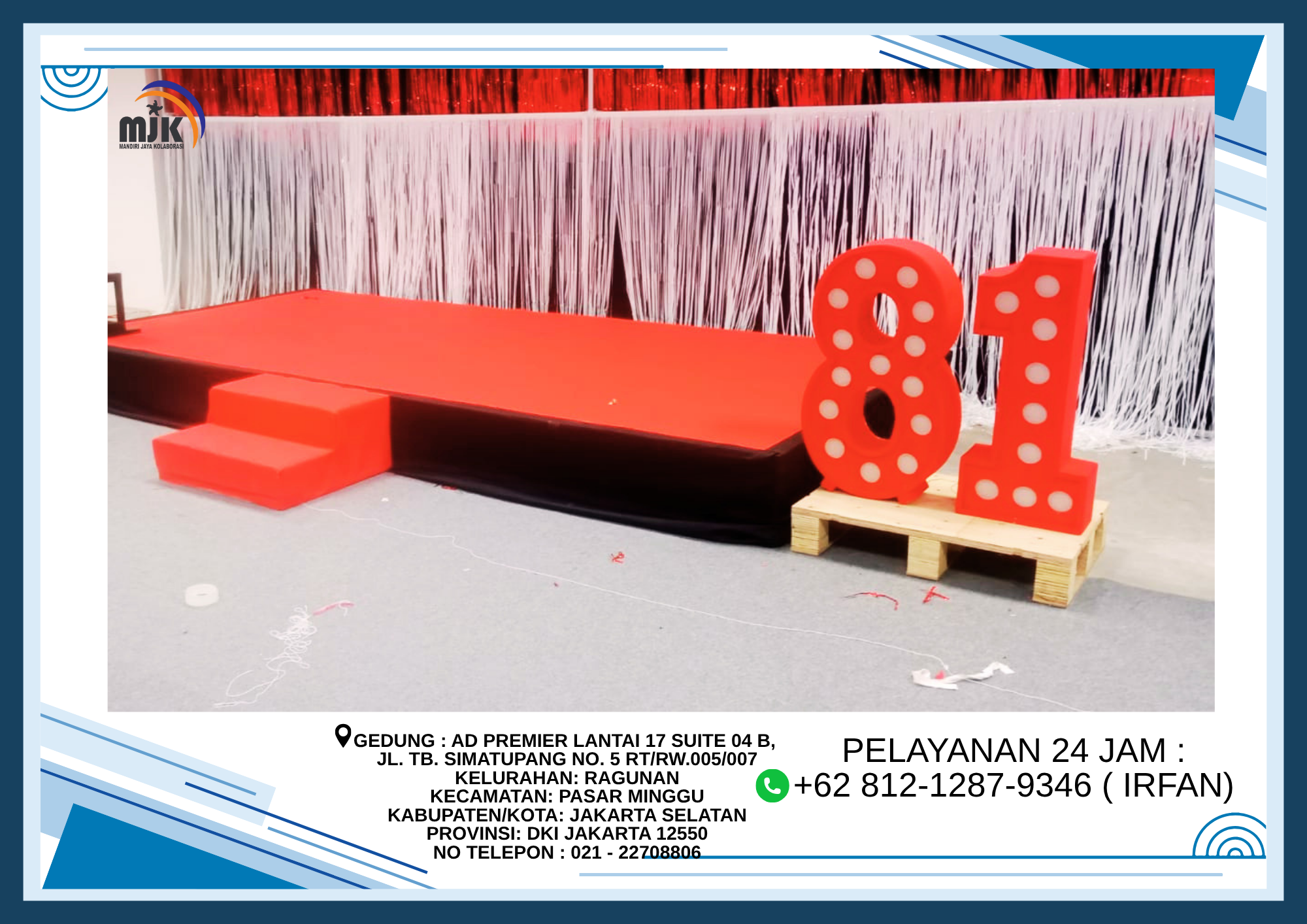 Sewa Panggung Indoor Karpet Merah Bogor +62 812-1287-9346 (IRFAN)