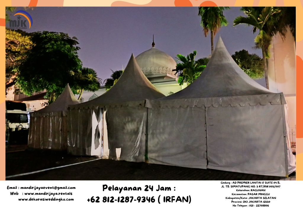 Sewa Tenda Sarnafil Atau Tenda Kerucut Atap Putih Jakarta
