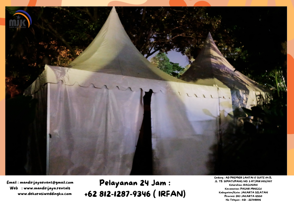 Sewa Tenda Sarnafil Atau Tenda Kerucut Atap Putih Jakarta