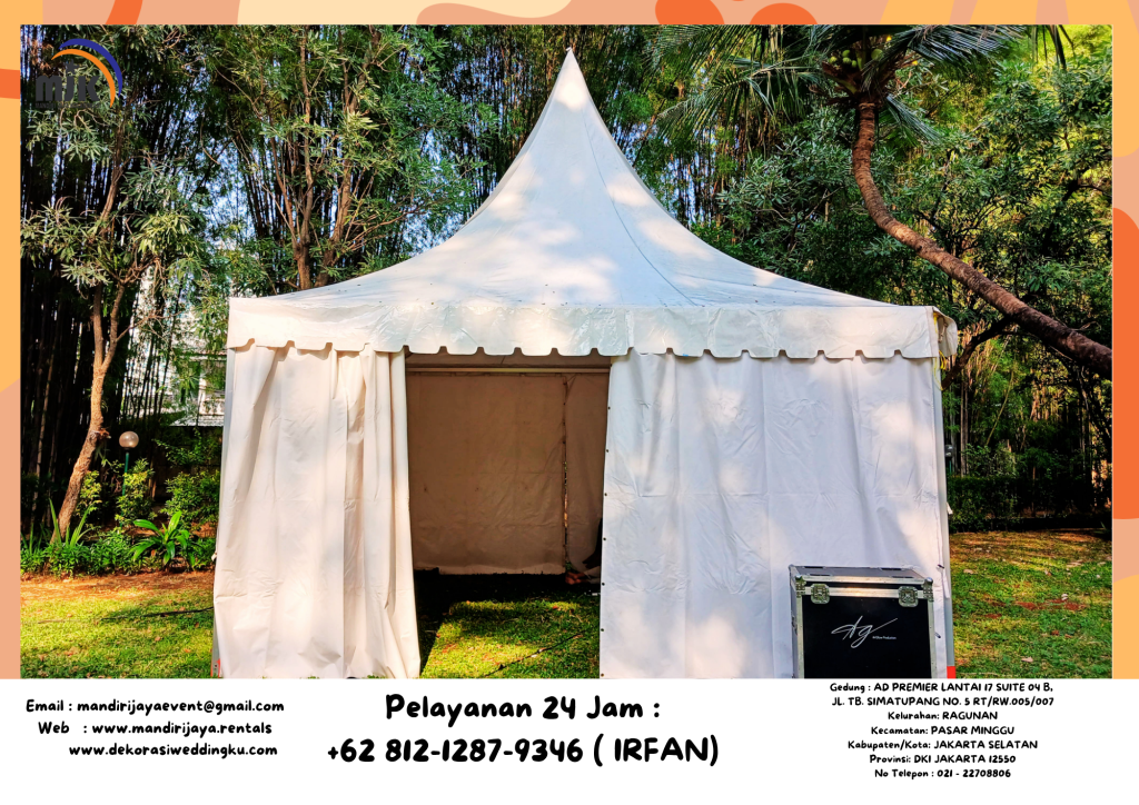 Sewa Tenda Sarnafil Atau Tenda Kerucut Atap Putih Jakarta
