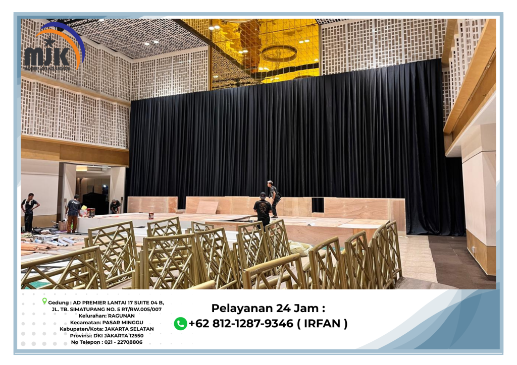 Sewa Tirai Hitam Tebal Depok +62 812-1287-9346 (IRFAN)