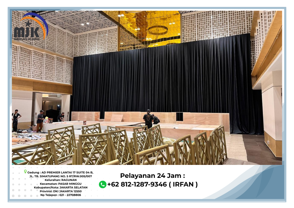 Sewa Tirai Hitam Tebal Depok +62 812-1287-9346 (IRFAN)