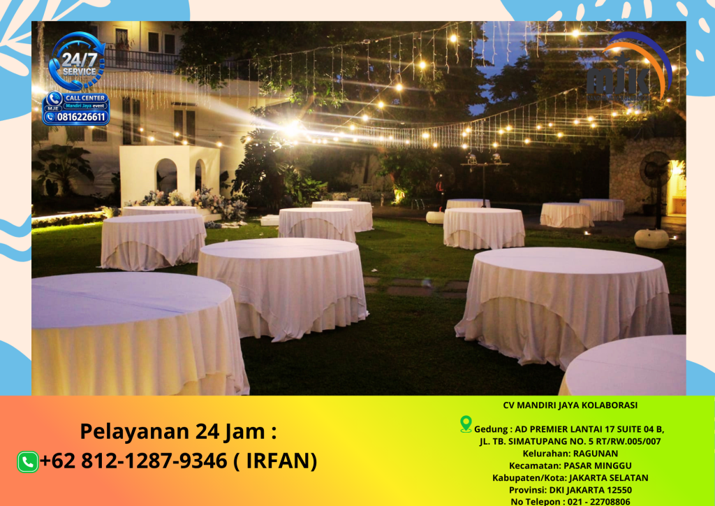 Jasa Sewa Lampu Taman dan Round Table Jakarta +62 812-1287-9346 IRFAN