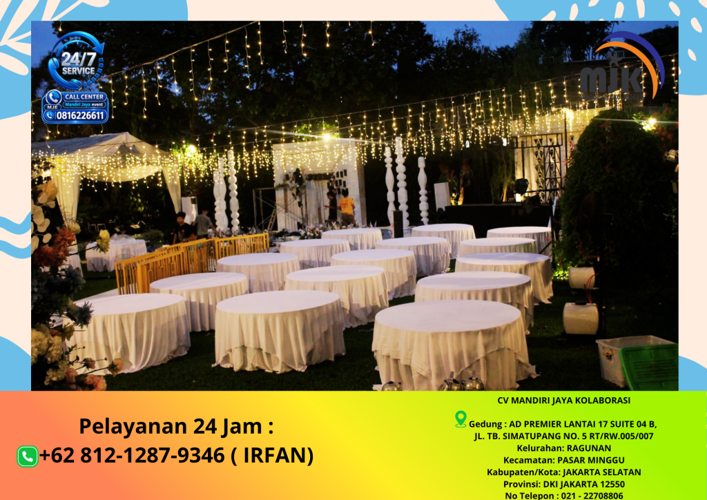 Jasa Sewa Lampu Taman dan Round Table Jakarta +62 812-1287-9346 IRFAN