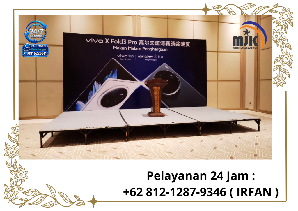 Jasa sewa Backdrop,Panggung,Podium Jakarta 081212879346 IRFAN