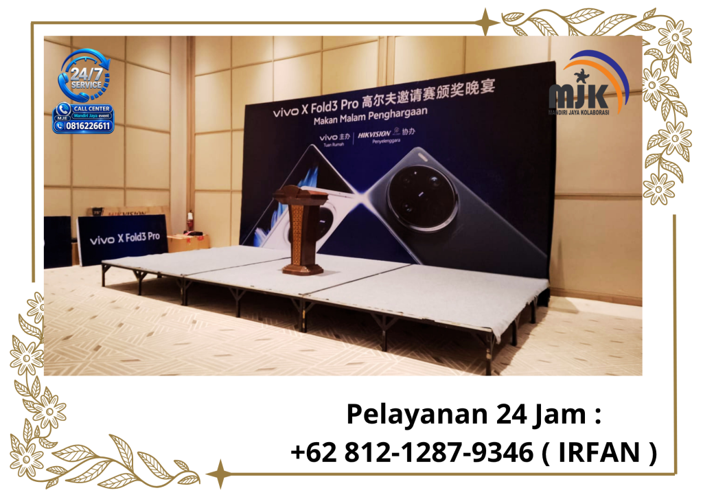 Jasa sewa Backdrop,Panggung,Podium Jakarta 081212879346 IRFAN