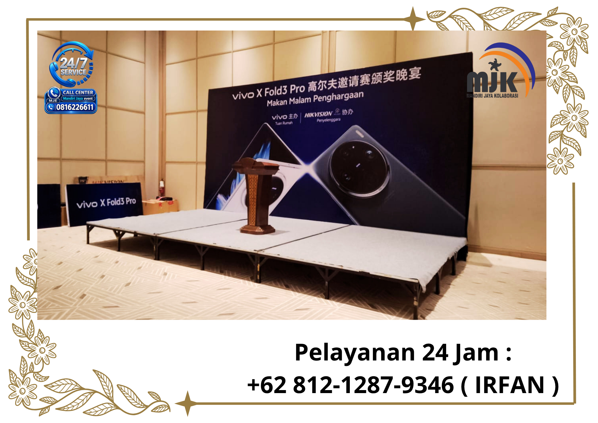 Jasa sewa Backdrop,Panggung,Podium Jakarta 081212879346 IRFAN