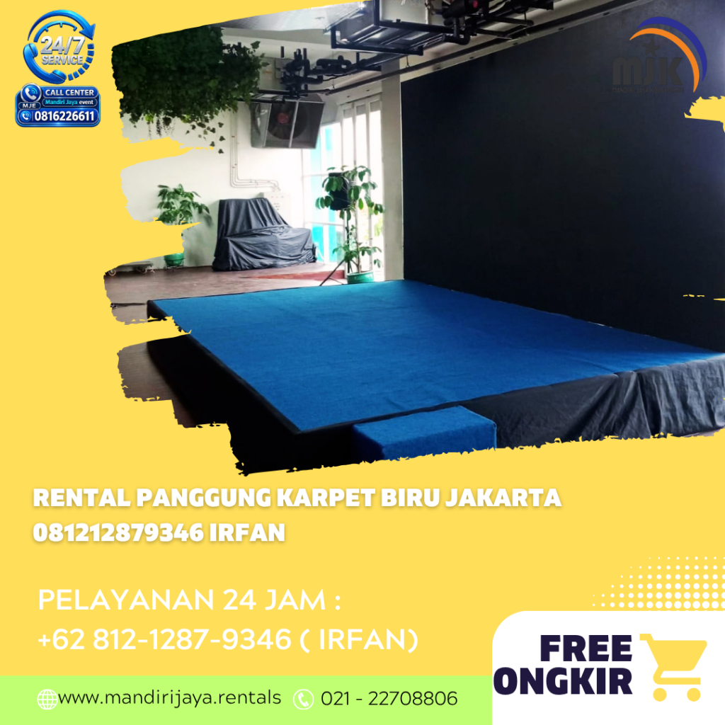 Rental Panggung karpet Biru Jakarta 